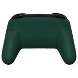 eXtremeRate Forest Green Faceplate Backplate Handles for NS Switch Pro Controller, Soft Touch DIY Replacement Grip Housing Shell Cover for NS Switch Pro - Controller NOT Included - FRP354