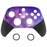 eXtremeRate Nebula Galaxy ASR Version Performance Rubberized Grip Front Housing Shell  with Accent Rings for Xbox Series X/S Controller - FX3C1003