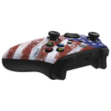 eXtremeRate Impression US Flag Replacement Part Faceplate, Soft Touch Grip Housing Shell Case for Xbox Series S & Xbox Series X Controller Accessories - Controller NOT Included - FX3T143