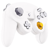 eXtremeRate Chrome Silver Repair ABXY D-pad Z L R Keys for Nintendo GameCube Controller, DIY Replacement Full Set Buttons Thumbsticks & Tools for Nintendo GameCube Controller - Controller NOT Included - GCNJ3002