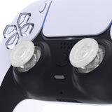 eXtremeRate Clear Replacement Thumbsticks for PS5 Controller, Custom Analog Stick Joystick Compatible with PS5, for PS4 All Model Controller - JPF608