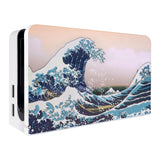 PlayVital The Great Wave Custom Dock Cover for Nintendo Switch OLED, Dust Anti Scratch PC Hard Faceplate Shell Cover for Nintendo Switch OLED Charging Dock - Dock NOT Included - NTG8001