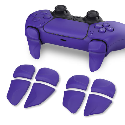 PlayVital BLADE 2 Pairs Shoulder Buttons Extension Triggers for ps5 Controller, Game Improvement Adjusters for PS Portal Remote Player, Bumper Trigger Extenders for ps5 Edge Controller - Galactic Purple - PFPJ090