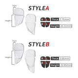 PlayVital BLADE 2 Pairs Shoulder Buttons Extension Triggers for ps5 Controller, Game Improvement Adjusters for PS Portal Remote Player, Bumper Trigger Extenders for ps5 Edge Controller - Semi-Transparent Clear - PFPJ104