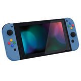 eXtremeRate Airforce Blue Soft Touch Grip Backplate for NS Switch Console, NS Joycon Handheld Controller Housing with Full Set Buttons, DIY Replacement Shell for NS Switch - QP340