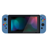 eXtremeRate Airforce Blue Soft Touch Grip Backplate for NS Switch Console, NS Joycon Handheld Controller Housing with Full Set Buttons, DIY Replacement Shell for NS Switch - QP340