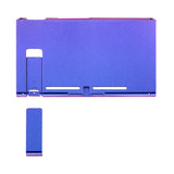 eXtremeRate Chameleon Purple Blue Glossy Console Back Plate DIY Replacement Housing Shell Case with Kickstand for Nintendo Switch Console - ZP301