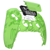 eXtremeRate Clear Green Touchpad Front Housing Shell Compatible with ps5 Controller BDM-010/020/030/040/050, DIY Replacement Shell Custom Touch Pad Cover Compatible with ps5 Controller - ZPFM5003G3