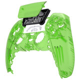 eXtremeRate Clear Green Touchpad Front Housing Shell Compatible with ps5 Controller BDM-010/020/030/040/050, DIY Replacement Shell Custom Touch Pad Cover Compatible with ps5 Controller - ZPFM5003G3