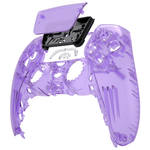 eXtremeRate Clear Atomic Purple Touchpad Front Housing Shell Compatibl –  GamingCobra