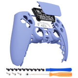 eXtremeRate Light Violet Touchpad Front Housing Shell Compatible with ps5 Controller BDM-010/020/030/040/050, DIY Replacement Shell Custom Touch Pad Cover Faceplate Compatible with ps5 Controller - ZPFP3015G3