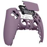 eXtremeRate Dark Grayish Violet Touchpad Front Housing Shell Compatible with ps5 Controller BDM-010/020/030/040/050, DIY Replacement Shell Custom Touch Pad Cover Faceplate Compatible with ps5 Controller - ZPFP3018G3