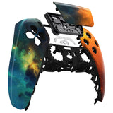 eXtremeRate Orange Star Universe Touchpad Front Housing Shell Compatible with ps5 Controller BDM-010/020/030/040/050, DIY Replacement Shell Custom Touch Pad Cover Compatible with ps5 Controller - ZPFT1002G3