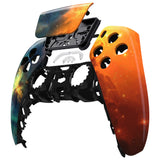 eXtremeRate Orange Star Universe Touchpad Front Housing Shell Compatible with ps5 Controller BDM-010/020/030/040/050, DIY Replacement Shell Custom Touch Pad Cover Compatible with ps5 Controller - ZPFT1002G3